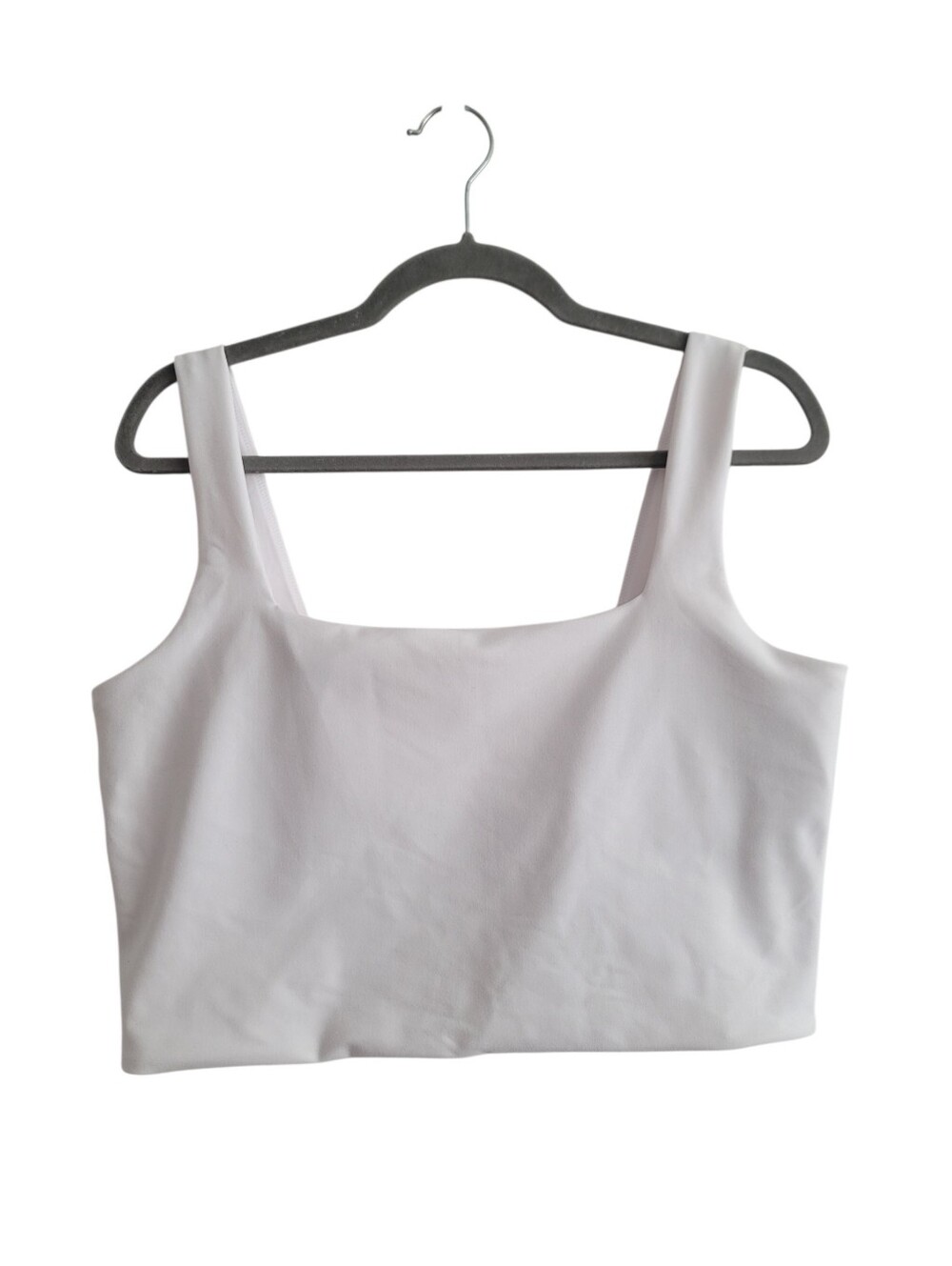 YPB Women XL White SculptLUX Cropped Sports Bra Tank Top Your Personal Best